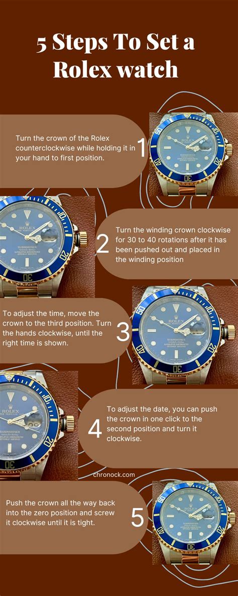 how to set a Rolex watch